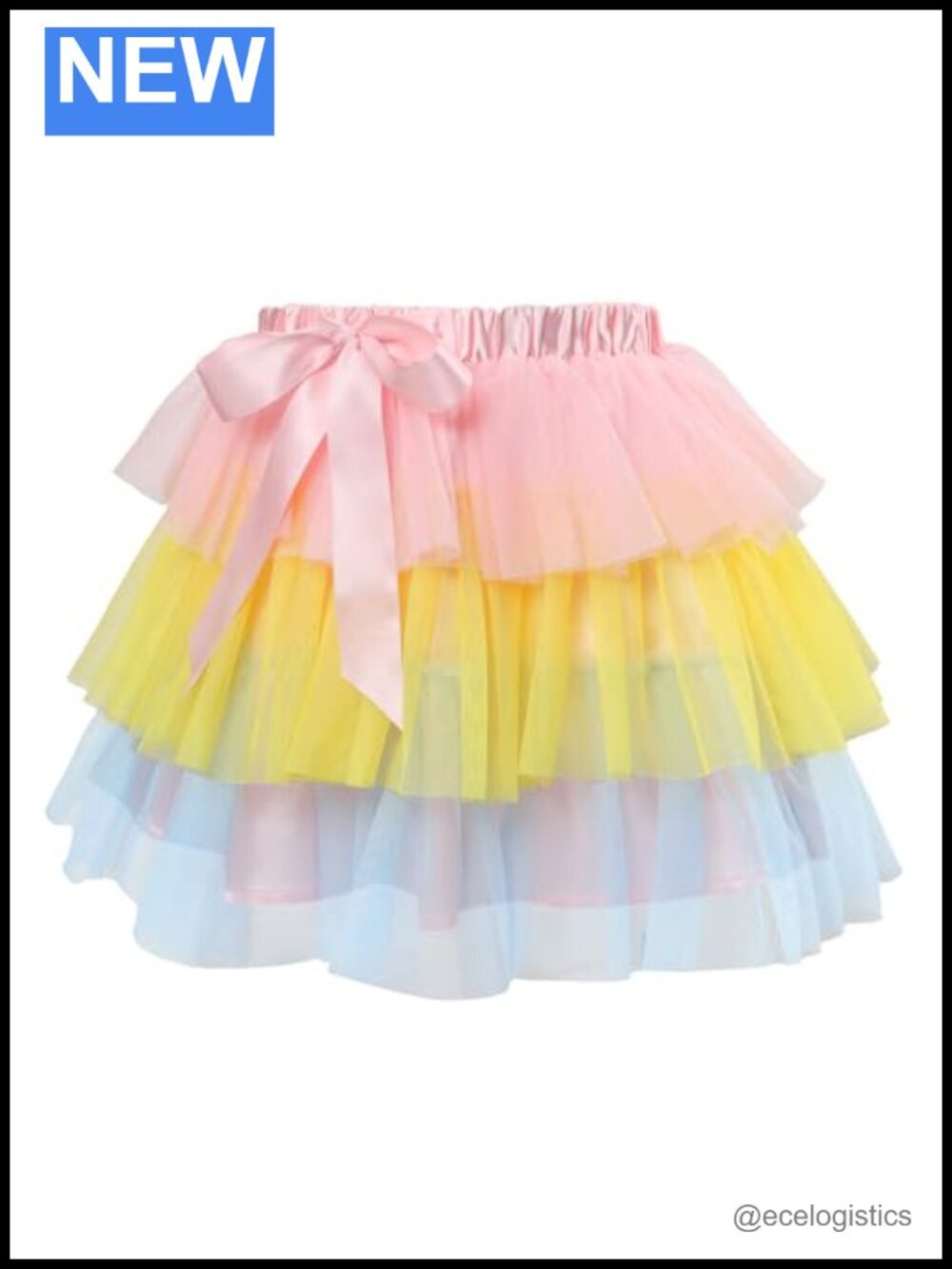 Tulle Puffy Petticoat Tutu Ballet Bubble Skirt with Elastic Waist - Picture 4 of 6